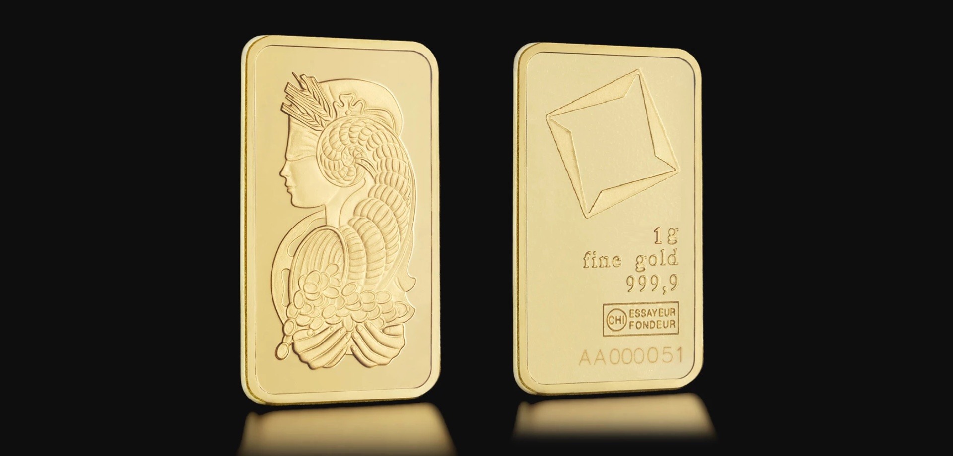 Valcambi and Pamp gold bars